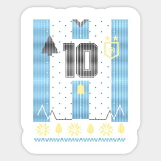 Argentina Soccer Lionel Messi number 10 Sticker